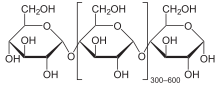 עמילוז – פולימר של סוכר (גלוקוז – אלפא)