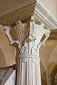 Capital in the crypt of Notre-Dame de Jouarre