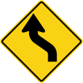 Double curve, first to left