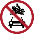 No motor vehicles