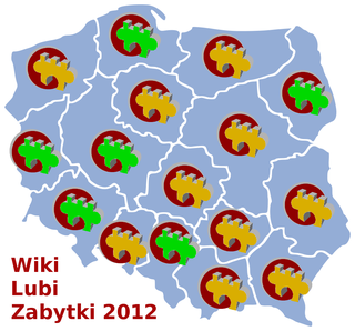 Stan przygotowań do konkursu wg województw. Zielony: województwo prawie w pełni przygotowane Pomarańczowy: częściowe przygotowanie