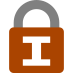 Brown padlock