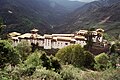 Trongsa Dzong from above to the west of the town