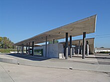 Straßenbahn-Endhaltestelle am Bahnhof Hœnheim, Straßburg