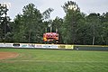 The park's electronic scoreboard, located over the left center field fence.