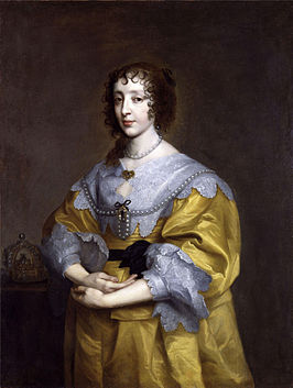 Portret van Henriëtta Maria van Frankrijk (ca.1632/35), Antoon van Dyck, National Portrait Gallery