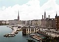 Image 28Hamburg's central promenade Jungfernstieg on River Alster in 1900 (from History of Hamburg)