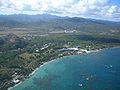 Hilltop view of resort – June 2006