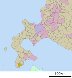 Location of Fukushima in Hokkaido (Oshima Subprefecture)