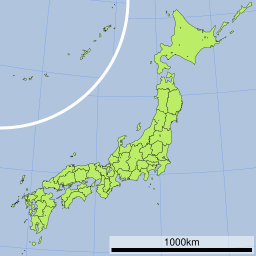 沼山峠の位置（日本内）