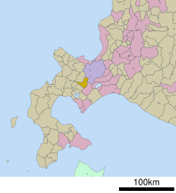 Lokasi Kimobetsu di Hokkaido (Subprefektur Shiribeshi)