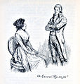 Image 7"Oh Edward! How can you?", a late-19th-century illustration from Sense and Sensibility (1811) by Jane Austen, a pioneer of the genre (from Romance novel)