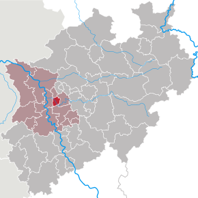 Poziția localității Mülheim an der Ruhr