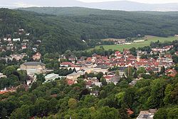 Bad Kissingen viewed from Bodenlaube ruins