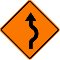 Diverted traffic, first to right