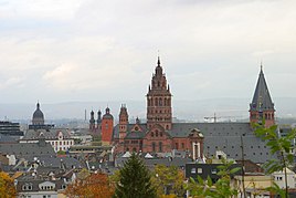 Mainz Old Town View from the citadel (2003)