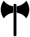 The labrys symbol. تبر