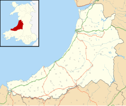 Ceredigion shown within Wales