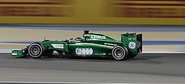 Kobayashi in de Caterham CT05