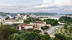 View of the Judiciary Complex with the City Centre and Kampong Ayer in the background