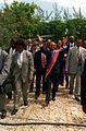 Image 11President Jean-Bertrand Aristide returns triumphantly to the National Palace at Port-au-Prince, Haiti in 1994 (from History of Haiti)