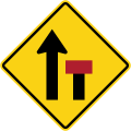 Right lane ends