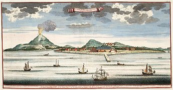 Banda Neira selon une gravure de 1724.