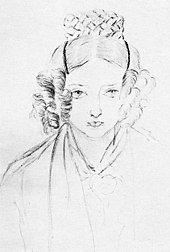 Victoria's sketch of herself