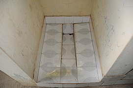 Girls' school urinal in Kenya