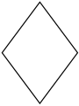 Lozenge shape (see Lozenge section)