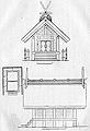 Illustration of main shrine architecture