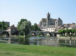 A folyó Moret-sur-Loing-nél