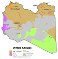 Image 22Ethnic composition of the Libyan population in 1974 (CIA map)   Arab and Arab-Berber   Berber   Tuareg   Toubou   Uninhabited (from Libya)