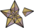 This star, with one point broken, symbolizes the featured candidates on Wikipedia.