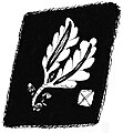 Gorget patch until April 1942 (Allgemeine SS and Waffen-SS)