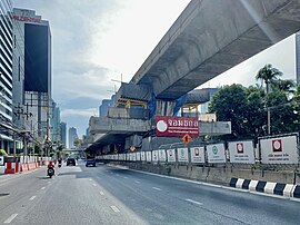 Construction of Saint Louis station (formerly known as Sueksa Witthaya station)