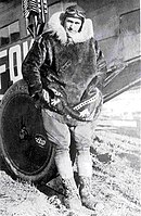 A seal fur coat worn by Carl Ben Eielson (1897–1929), USAF pilot and Arctic explorer