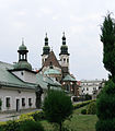 Church seen from the back gardens