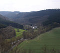 Blick vom Hohenstein ins Tal der Ennepe mit dem Ahlhauser Hammer