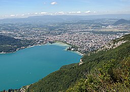 Annecy and Lake Annecy.