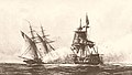 Image 31USS Enterprise of the Mediterranean Squadron capturing Tripolitan Corsair during the First Barbary War, 1801 (from History of Libya)