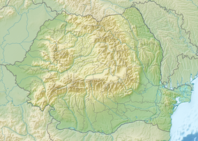 Map showing the location of Călimani National Park