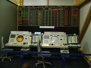 Une console du système FLORIDA au Flieger Flab Museum de Dübendorf.