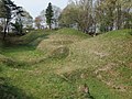 菅谷館跡 三ノ郭の土塁