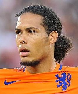 Van Dijk bij het Nederlands elftal in 2016