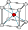 (221) Chlorid cesný Různé barvy pro dva typy atomů.