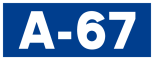 Autovía A-67 shield}}