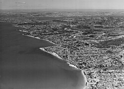 View of the East Coast Bays south from Browns Bay in 1959