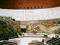 Altar de l'església soterrània Temppeliaukio