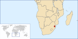 Location of Éswatini